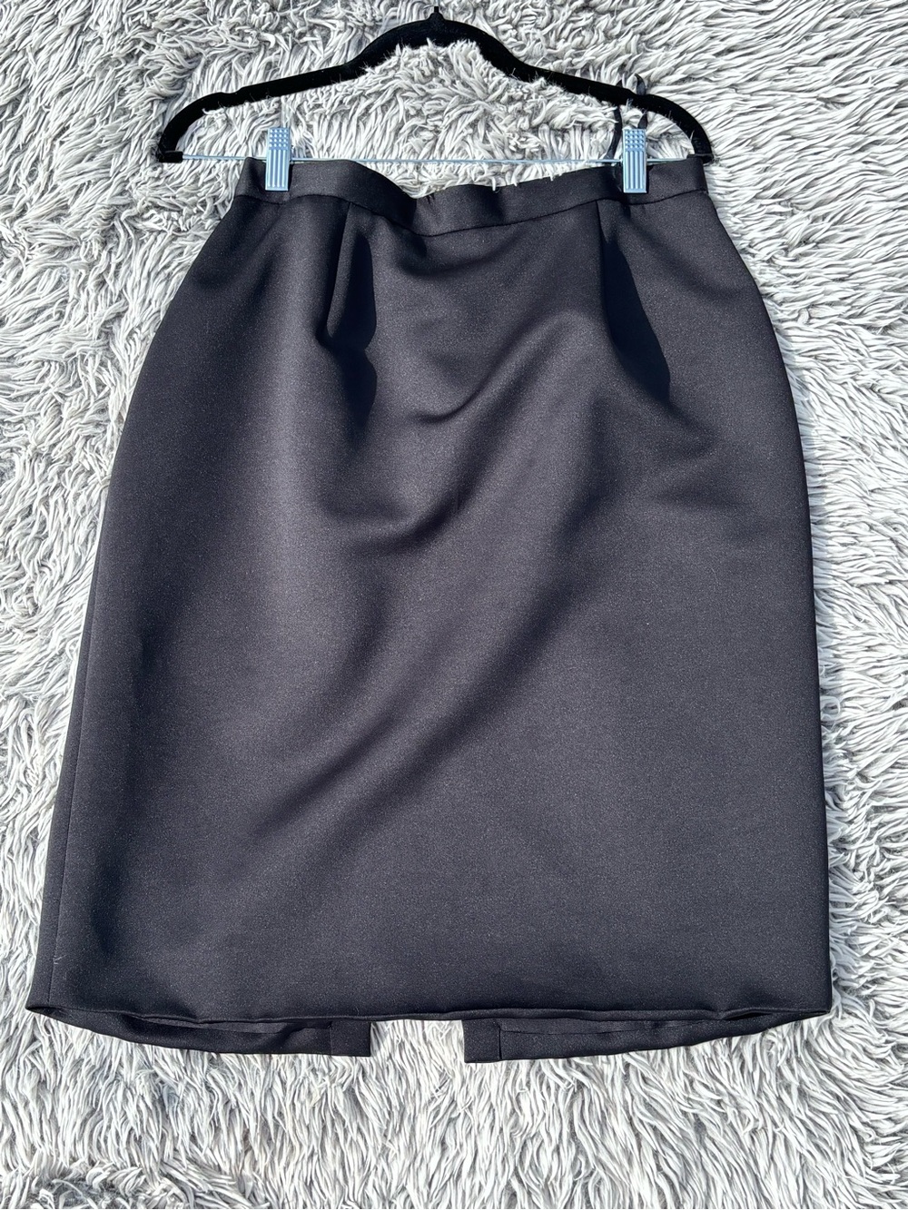 Oleg Cassini Black Pencil Skirt - Tailored Office Essential